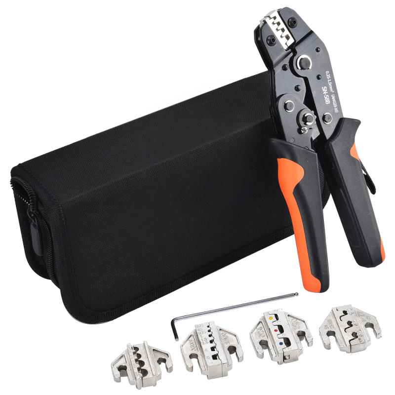 Description Picture 2 of itemSN-58B Crimping Pliers Kit Quick Jaw Replacement for Tab 2.8/4.8/6.3/Tube/Photovoltaic/Insuated/Dupont Terminals Electrical Tool