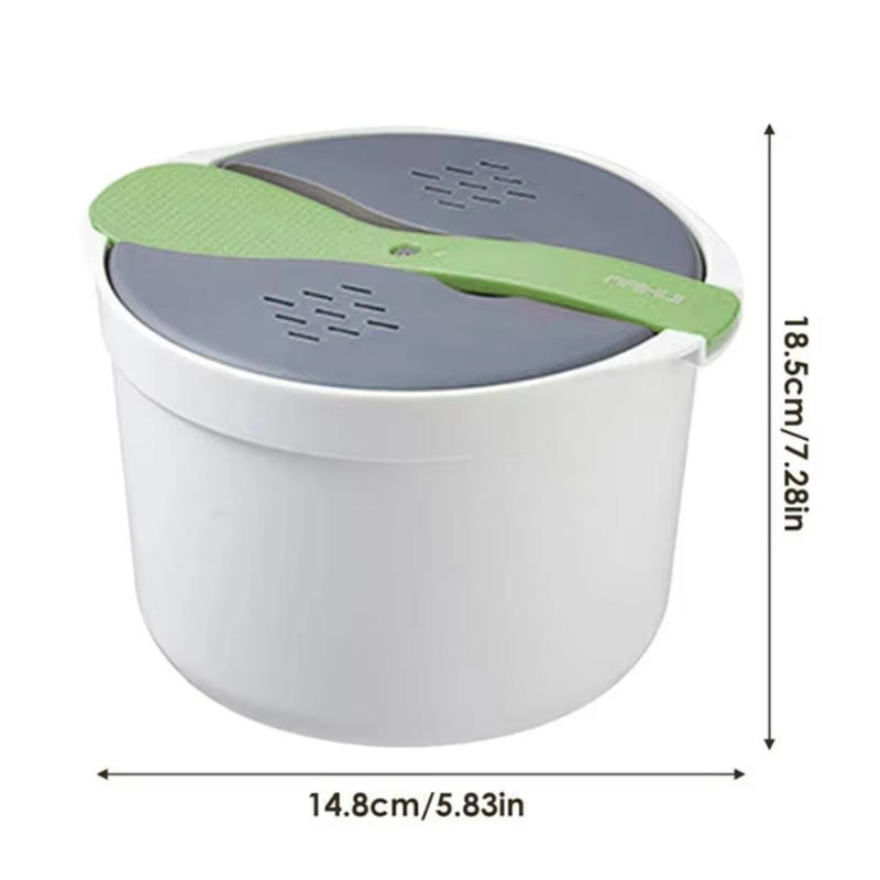 Description Picture 4 of itemPortable Microwave Rice Cooker Steamer Lunch Box - Food Container with Steaming Utensils
