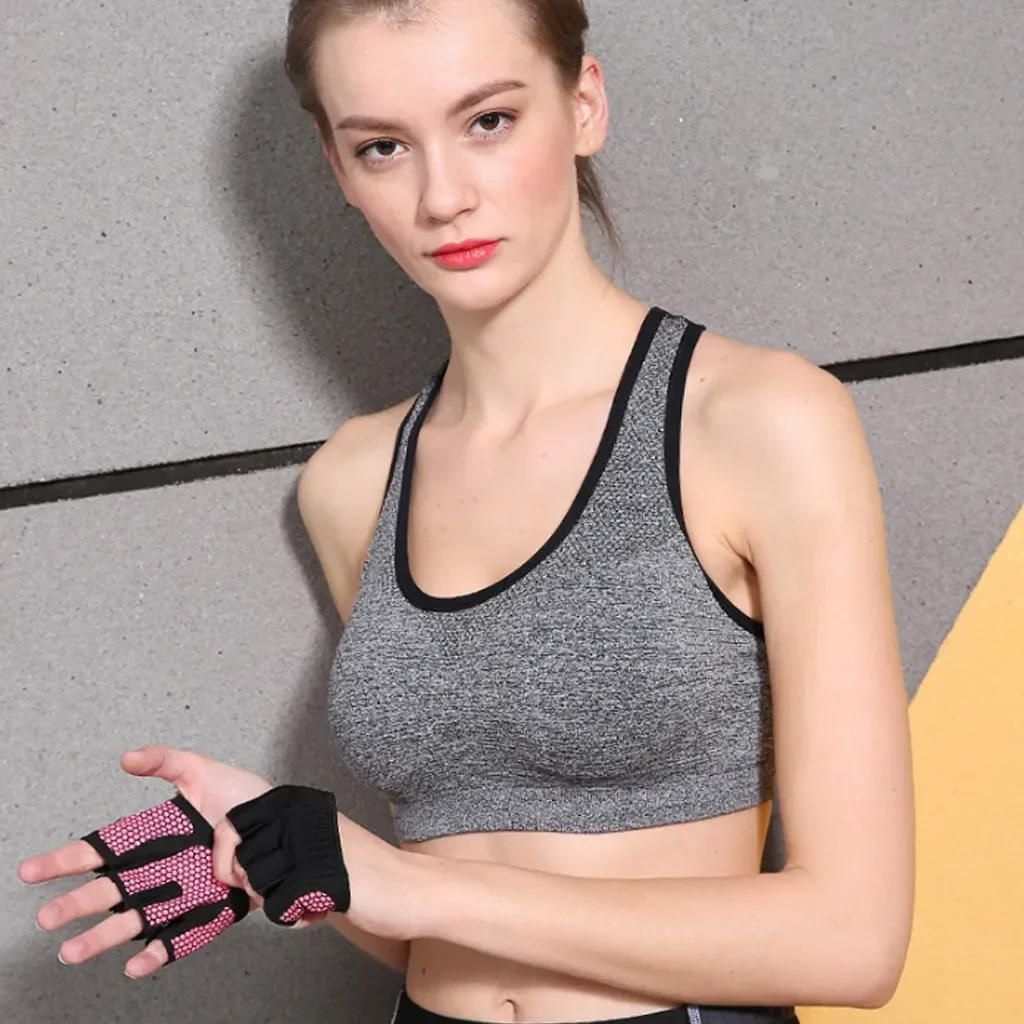 Description Picture 3 of itemGym Fitness Half Finger Gloves Men Women for Crossfit Workout Glove Power Weight Lifting Bodybuilding Hand Protector