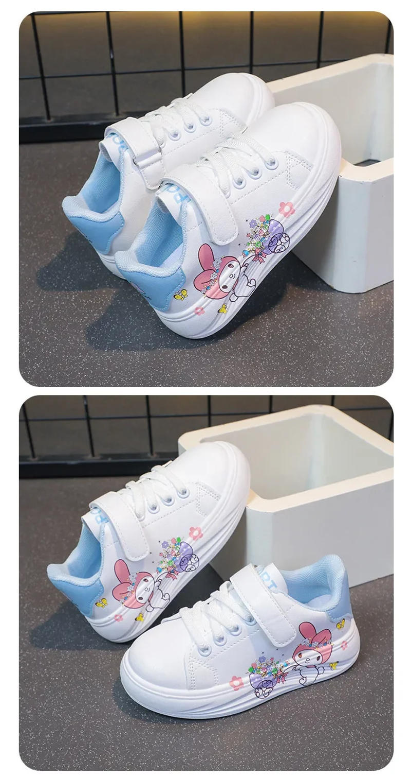 Description Picture 6 of item2025 Autumn New Children Little White Shoes for Girls Fashion Cute Melody Soft Comfortable Casual Versatile Trendy Sneakers