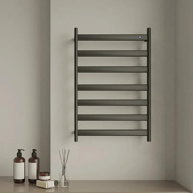 Description Picture 4 of itemSANIPRO Wall Mounted Radiator Hydronic Heated Warm Drying Towel Warmer Machine Electric Heating Towel Ladder Rack