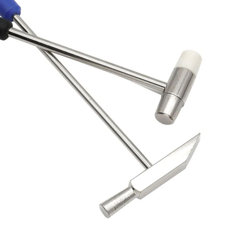 Description Picture 4 of itemSmall Hammer DIY Repair Tools Metal Rubber Mini Hammer Double Heads Portable Hammer For Jewelry Watch Repairing