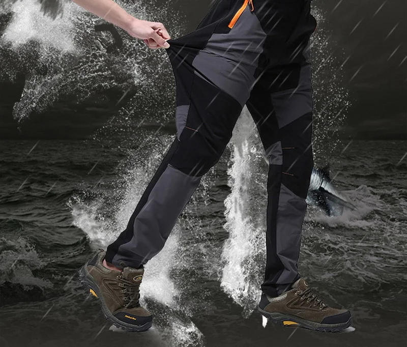 Description Picture 4 of itemMen Male Summer Thin Breathable Elastic Camping Trekking Fishing Climbing Hiking Outdoor Trousers Quick Dry Sport Pants L-5XL