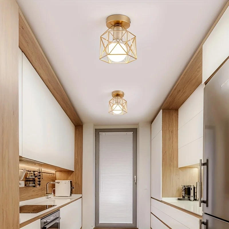 Description Picture 3 of itemNorth European Yangtai Lamp Ceiling Light Corridor Modern and Simple Dressing Room Entrance Hall Foyer Light Iron Art