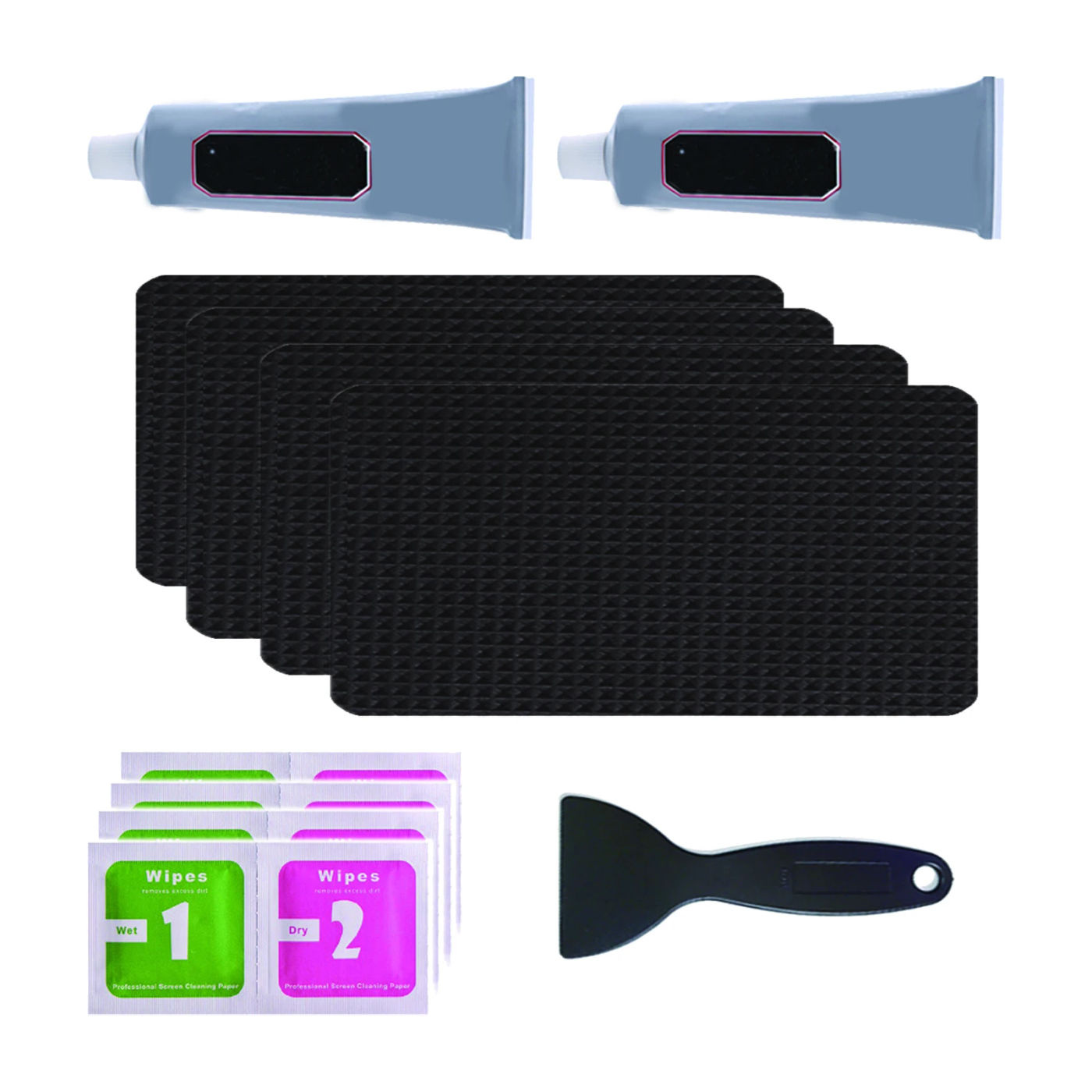 Description Picture 4 of itemTrampoline Repair Kit with Glue Fixing Parts Trampoline Mat Tear Accessories Replacement Rectangular Repair Patches  16cmx24cm