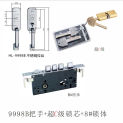 Stainless Steel Old Anti-theft Door Lock Double-sided Handle Lock Body Set with Key Household Hardware Door Locks