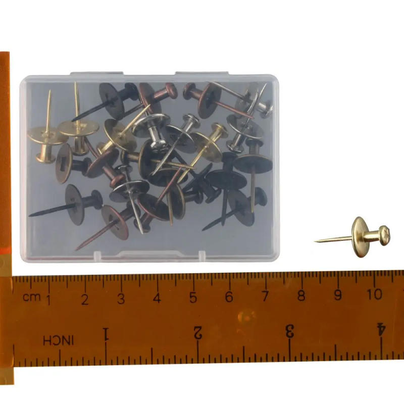 Description Picture 3 of item25 Pcs Decorative Double Headed Picture Hangers 5 Colors Nails Picture Hanging Hook Home Office