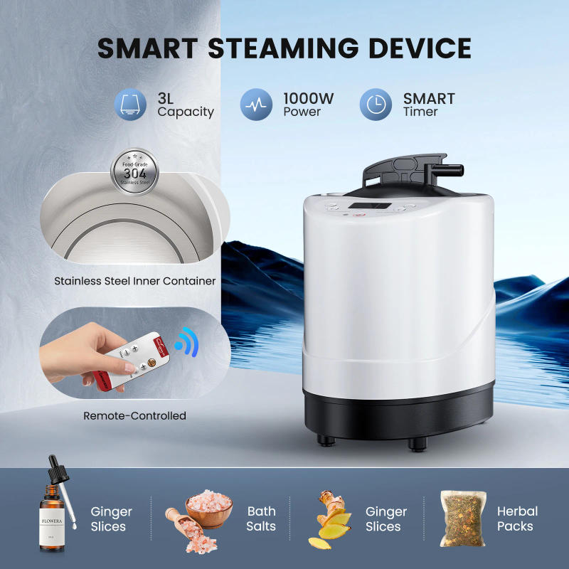 Description Picture 5 of itemPortable Steam Sauna Tent Room with Steamer 1000W 2.6L Steam Generator Single Person Sauna for Relaxation Detox Home Spa