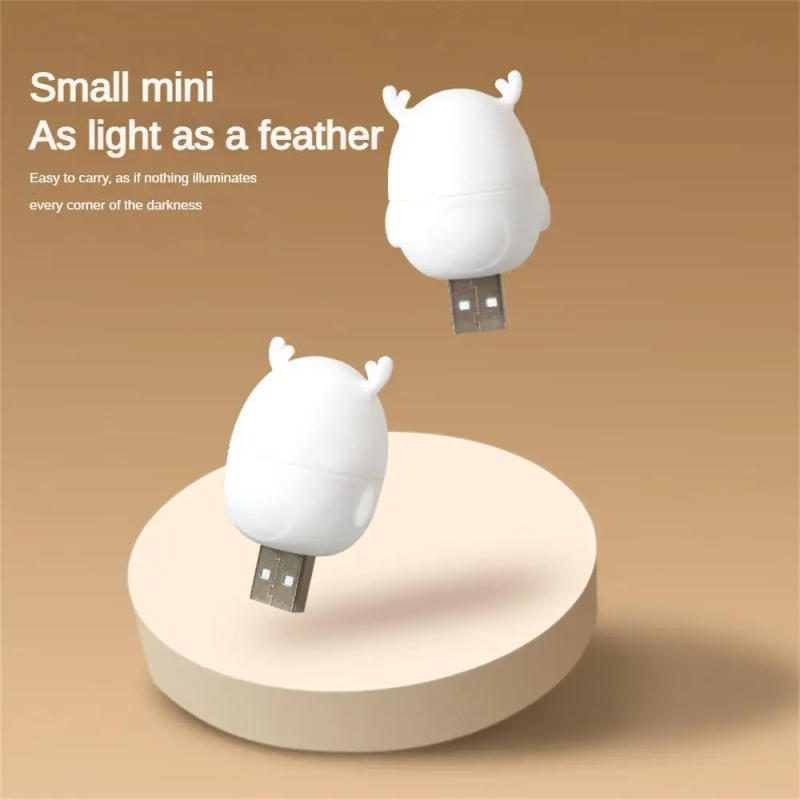 Description Picture 2 of itemUSB Plug Lamp Mini Night Light Gift Computer Mobile Power Charging Small Book Lamps LED Eye Protection Square Reading Light