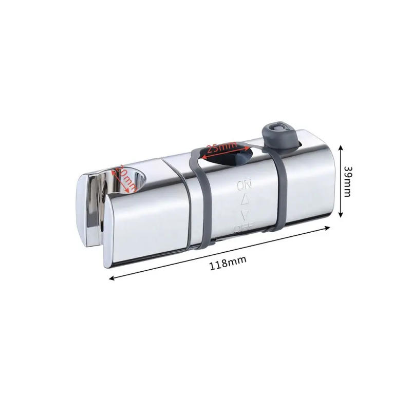 Description Picture 3 of itemRound Pipe Shower Head Holder Rotatable Replacement Sprayer Fixed Base Adjustable Bathroom Slide Bar Shelf