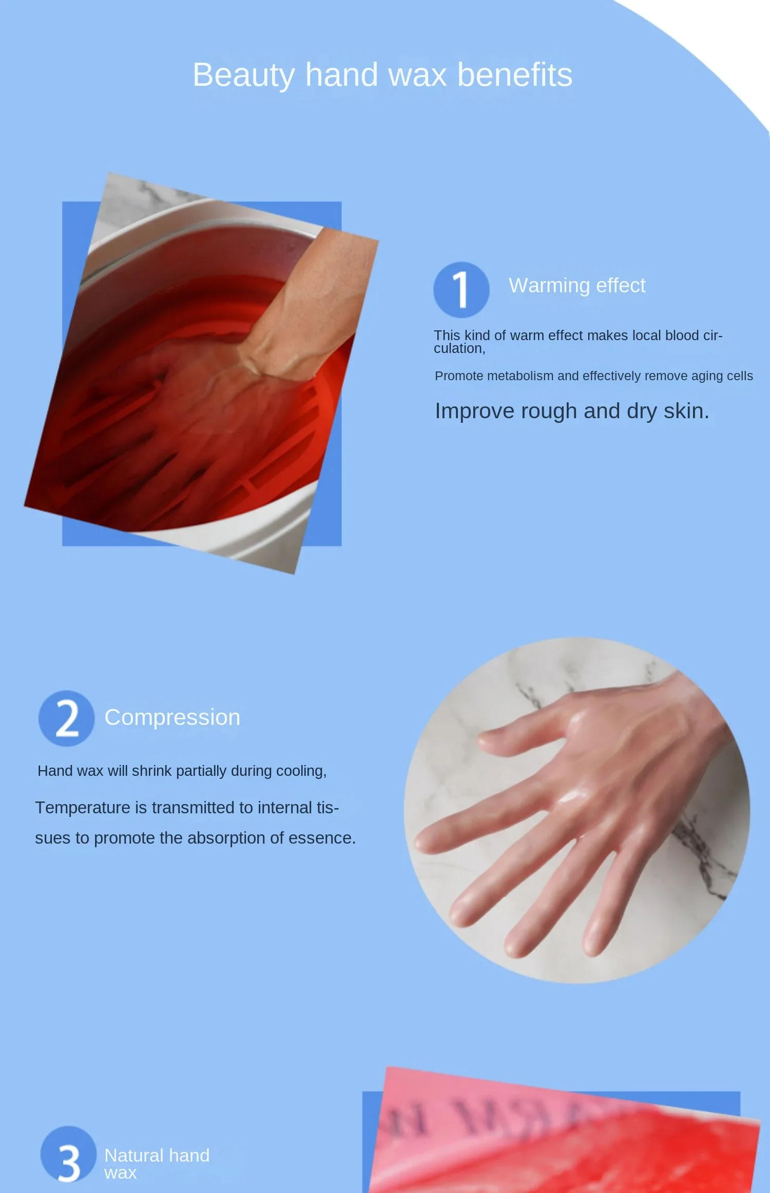 Description Picture 5 of item110V/220V Professional Wax Heater for Hand and Foot Care - Moisturizing Wax Machine for Home Use