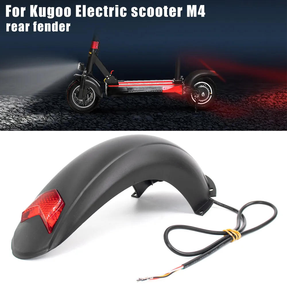 Description Picture 5 of itemScooter Fender with Taillight For 10 Inch Kugoo M4 Electric Scooter Rear Mud Guard Wings Support Protection Fast Shipping