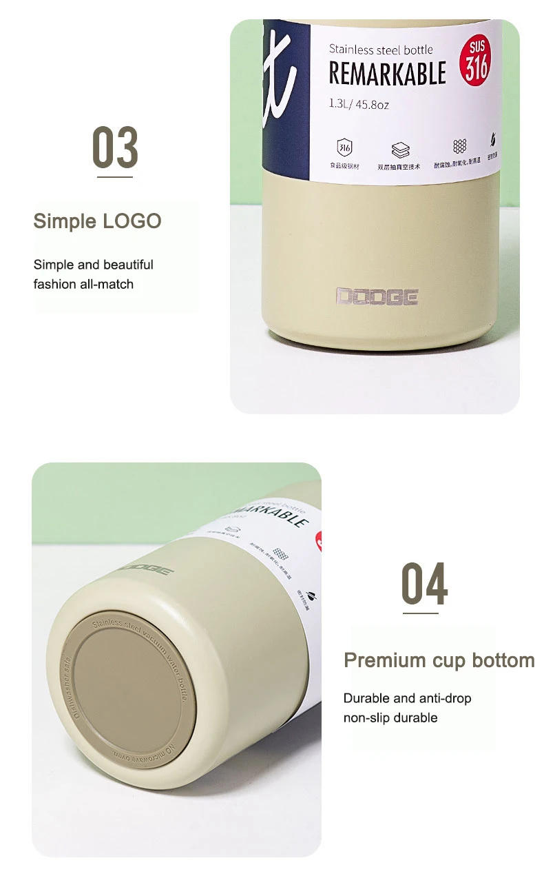 Description Picture 6 of itemLarge Capacity Thermo Bottle Portable Thermal Mug Thermos Water Bottle Tumbler Thermoses Outdoor Stainless Steel Therma