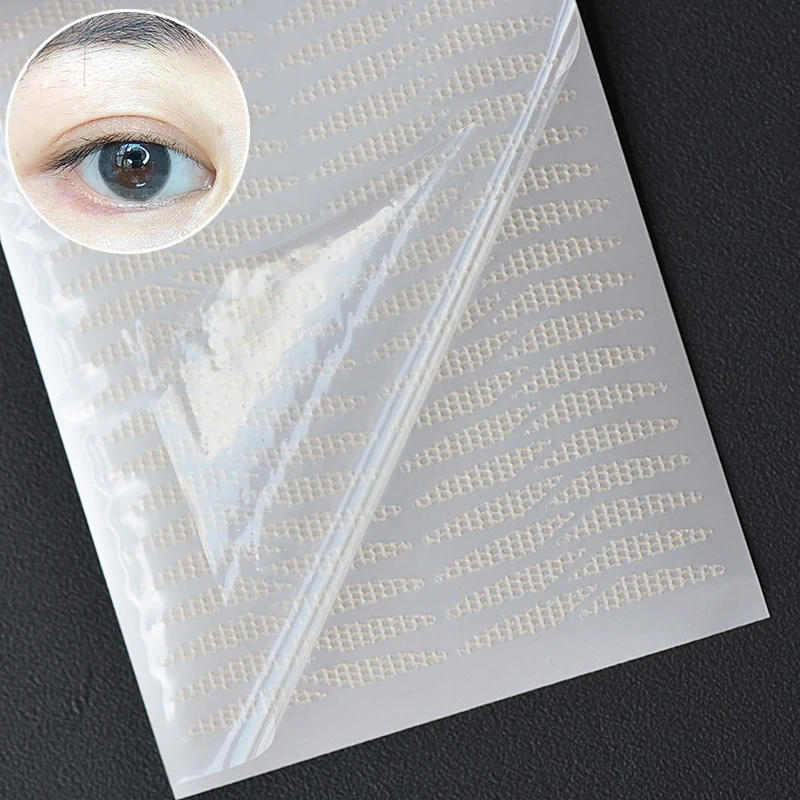 Description Picture 2 of item1 Sheet Bevel Segmented Patches For Drooping Eyelids Tape Invisible Double Eyelids Stickers Invisible Fallen Eyelids