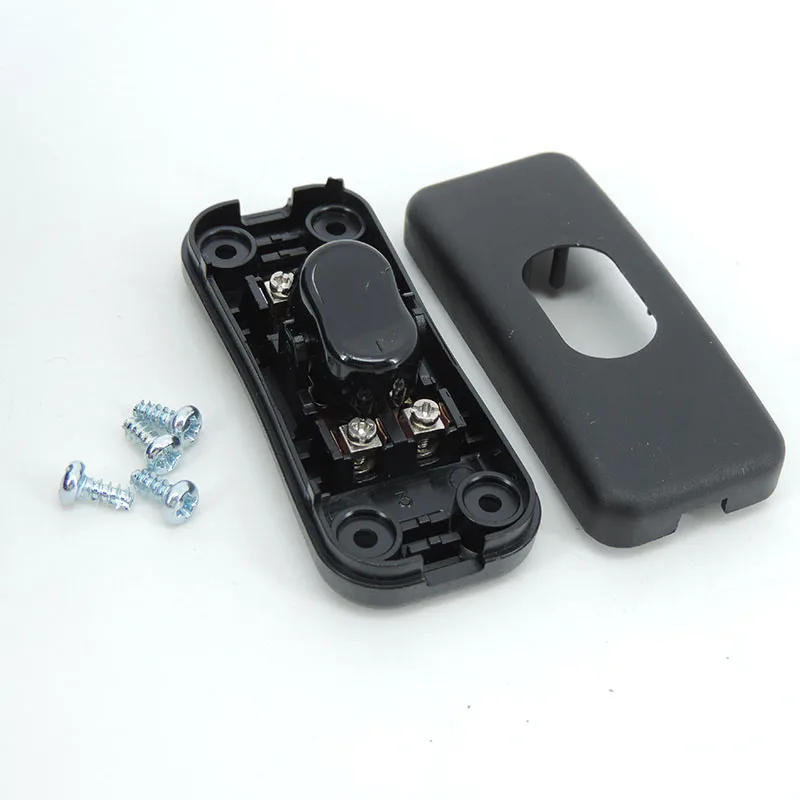 Description Picture 4 of item2x 303 swich Practical Classic Black Inline ON/OFF button for Table Lamp repair Desk Light led Cord Cable Switches Electrical a1