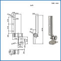 304 Stainless Steel Commercial Damping Shaft Torque Hinge Random Stop Hinge Equipment Instrument Damper Flipping Stop