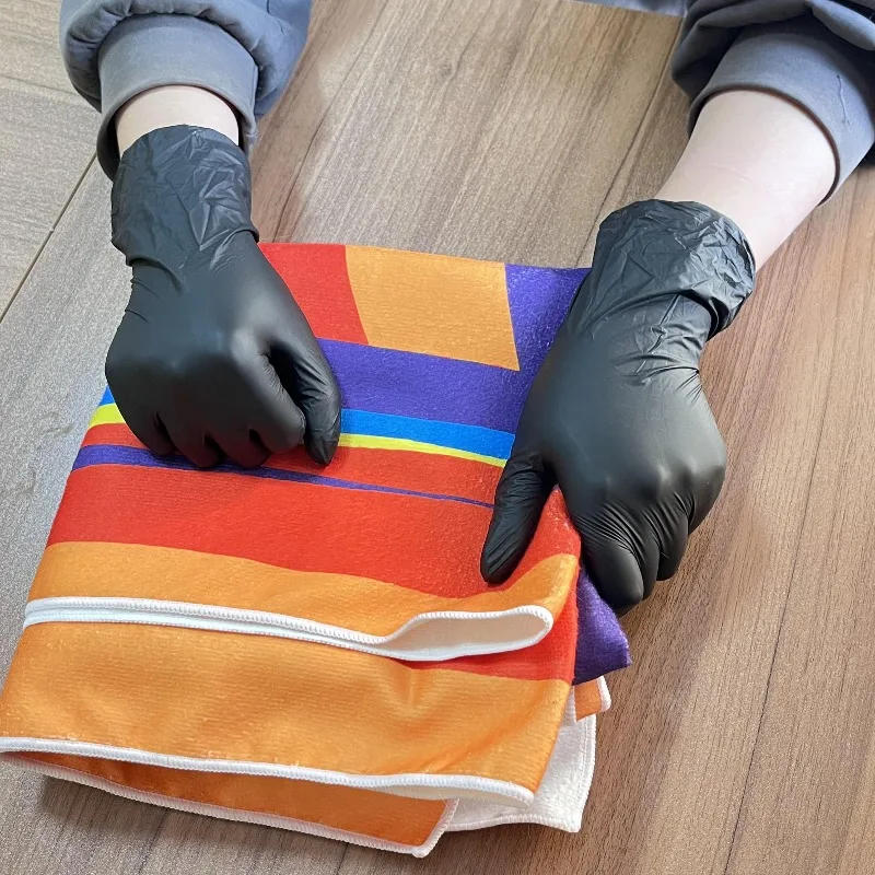 Description Picture 4 of item20/50/100PCS Disposable Black Nitrile Gloves Disposable Nitrile Gloves Home Cleaning Tattoo Hairdressing Nail Art Pet Bath