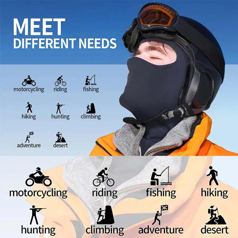 Description Picture 3 of itemMen Bicycle Balaclava Full Face Mask Hiking Cycling Windproof Breathable Sun Protection Hat Motorcycle Helmet Liner Hat