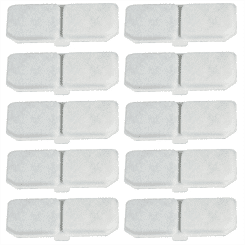 10PCS Cat Water Fountain Filter Pet Water Fountain Replacement Filter Elements Water Dispenser Activated Carbon