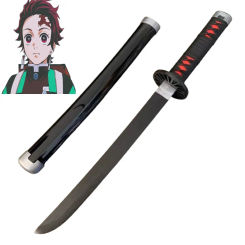 Newest Cosplay Kamado Tanjirou 24inch Bamboo Assembled Katana Sword Role Play Weapon Model 60cm