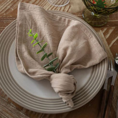 4PCS 40X40CM Plain Washed Cotton Large Napkin Nordic Table Mat Tabletop Food Coffee Decor Kitchen Cloths House Warming Gift