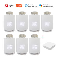 Tuya Smart Home Zigbee Termostatic Valve Radiator Zigbee Thermostat Radiator Thermostatic Valve Head Termostat Alexa Google Home