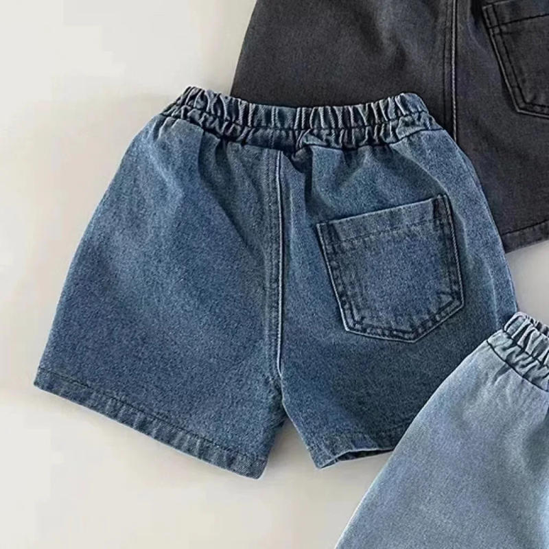 Description Picture 6 of itemSummer New Baby Denim Shorts Solid Boys Girls Short Jeans Toddler Pocket Pants Infant Shorts Solid Children Clothes