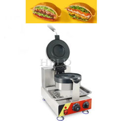 Multi Functional Electric Frisbee Shaped Rotating Burger Maker, Commercial Cream Ice Cream Bread Heating Machine