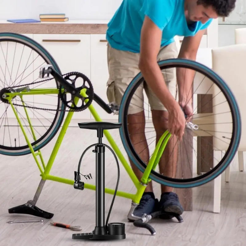 Description Picture 3 of itemCycle Pump Floor Portable Cycle Pump Tire Inflator With Digital Gauge Electric Handheld Floor Air Pump For Cycle & Tire