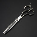 Professional JP440c steel 6 '' green gem hair scissors cutting barber tools Tiger haircut thinning shears hairdresser scissors