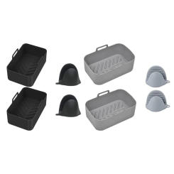 Silicone Air Fryer Pad Rectangular Silicone Air Fryer Basket Air Fryer Accessory Silicone Material for DZ201 Air Fryers Dropship