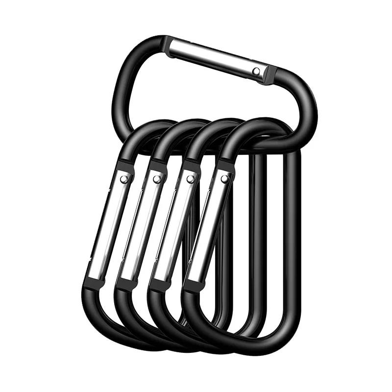 Description Picture 4 of item10pcs/lot Aluminum Alloy D Carabiner Spring Snap Clip Hooks Keychain Camping Accessories,Not for Climbing