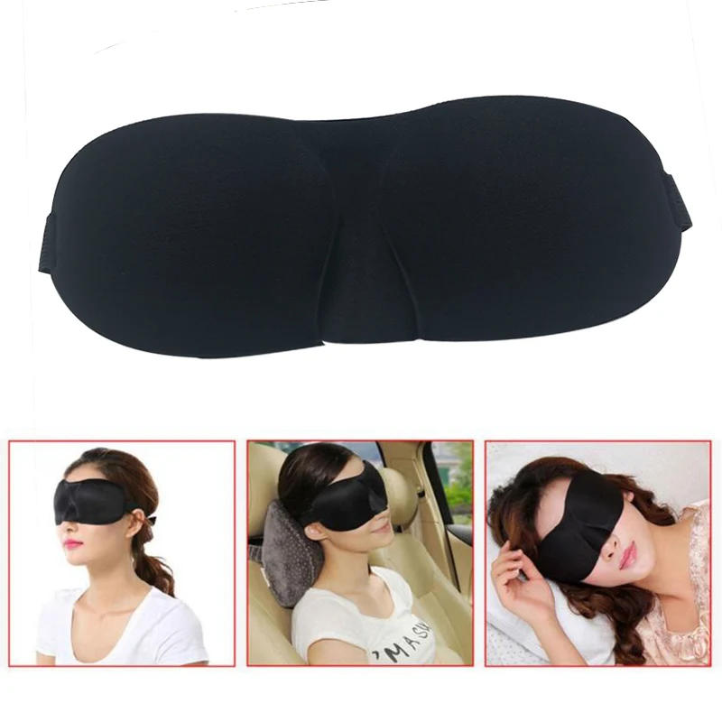 Description Picture 5 of item3D Sleeping Eye Mask Travel Rest Aid Eye Cover Patch Paded Soft Sleeping Mask Blindfold Eye Relax Massager