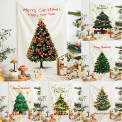 Christmas tree tapestry holiday party decoration  hanging cloth living room bed dormitory  home