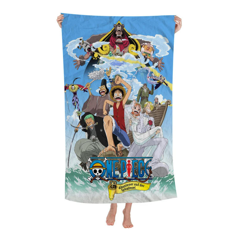 Description Picture 4 of itemHot Japanese Anime Ones- P-Pieces Beach Towel Colorful Bath Towels for Girl Microfiber Quick Dry Custom Sand Free Beach Gym Pool