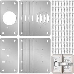 2/4/8/12pcs Hinge Repair Kit-Cabinet Door Hinge Repair Plate Kitchen Cabinet Door Locker Hinge Fixing Plate Cabinet Door Hinge Repair Bracket