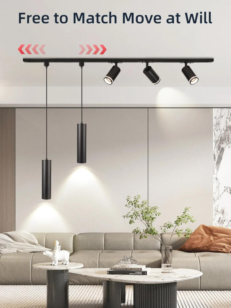 Description Picture 5 of itemLinear Track Pendant Light LED Track Light Dining Chandelier Rail Lamp Ceiing Light Floodlight for Kitchen Living Room Lighting