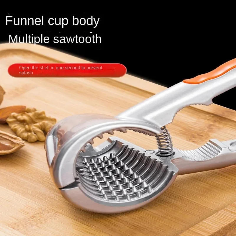 Description Picture 5 of itemKitchen Tool Walnut Clip Funnel Shaped Double Mouth Nut Clip Nutcracker Sheller Clip Clamp Plier Walnut Forceps Opening Tool