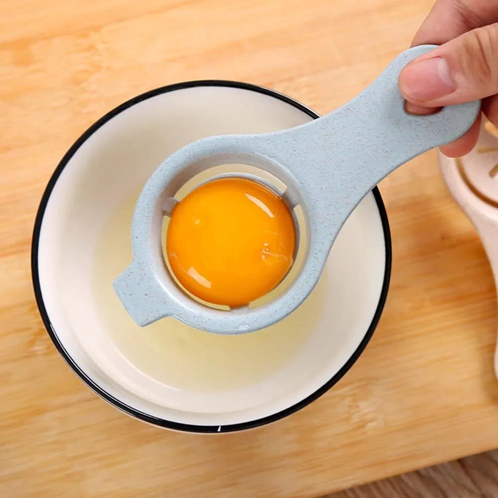 Description Picture 4 of item1PC Egg Yolk Separator Divider Plastic Convenient Household Eggs Tool Separates Sieve Cooking Baking Tool Kitchen Accessories