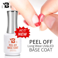 BOZLIN 15ML Easy Peel Off Base Coat Gel  Long Wear Tempered No Need Remover Water Gel Soak Off Nail Gel Polish Enamel Varnish