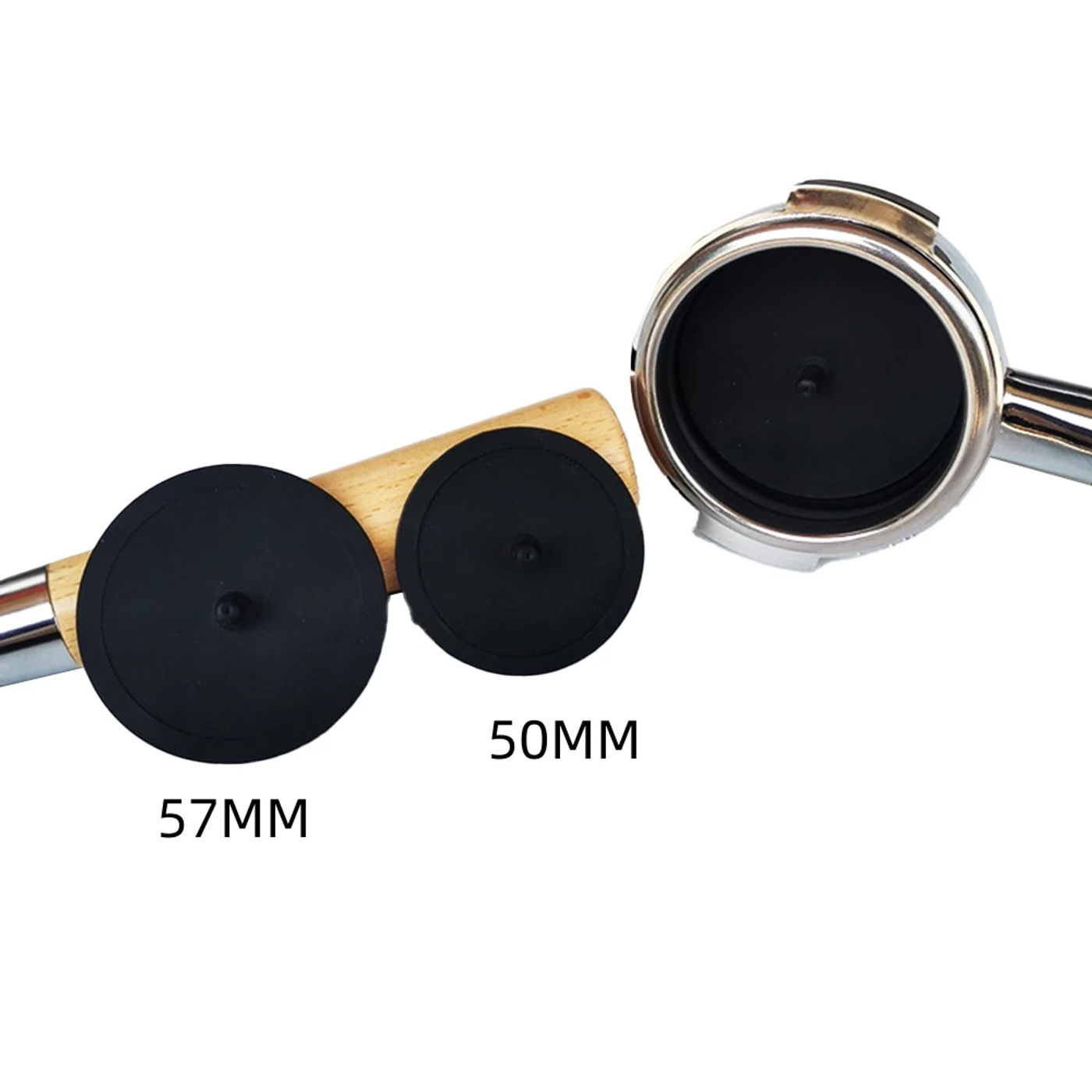 Description Picture 3 of item2Pcs Espresso Machine Blind Rubber Backflush Disk Cleaning Rubber Disc Insert 50MM 57MM Coffeeware Accessories And Parts