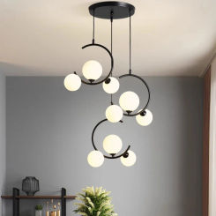 Modern minimalist LED restaurant pendant light glass ball LED light home decoration living room lighting shop pendant light