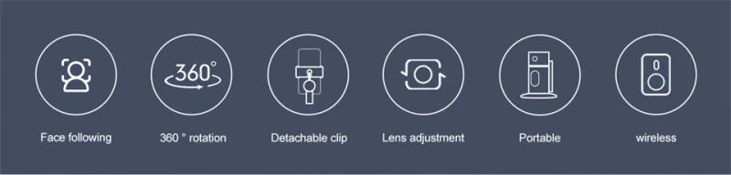 Description Picture 4 of itemFANGTUOSI P02 NEW Axis Foldable Smartphone Rotation Gimbal Cellphone Video Record Desktop tracking Vlog Stabilizer for iPhone 15