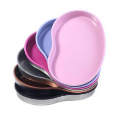 1Pcs Stainless Steel Nail Art Equipment Plate Doctor Surgical Dental Tray False Nails Dish Tools Cosmetic Storage Tray