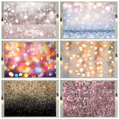 Light Spots Bokeh Custom Backdrop Photography Birthday Baby Shower Portrait Photographic Wedding Party Background Photo Studio