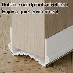 PVC Door Seal Strip Home Self Adhesive Soundproof Window Weather Stripping Windproof Anti Collision Draught Excluder
