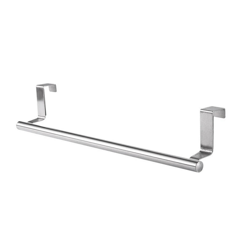 Description Picture 4 of itemPractical Towel Rack Stainless Steel Hanging Holder Over Door Towel Bar Bathroom Kitchen Cabinet Towel Rag Rack Home Accessories