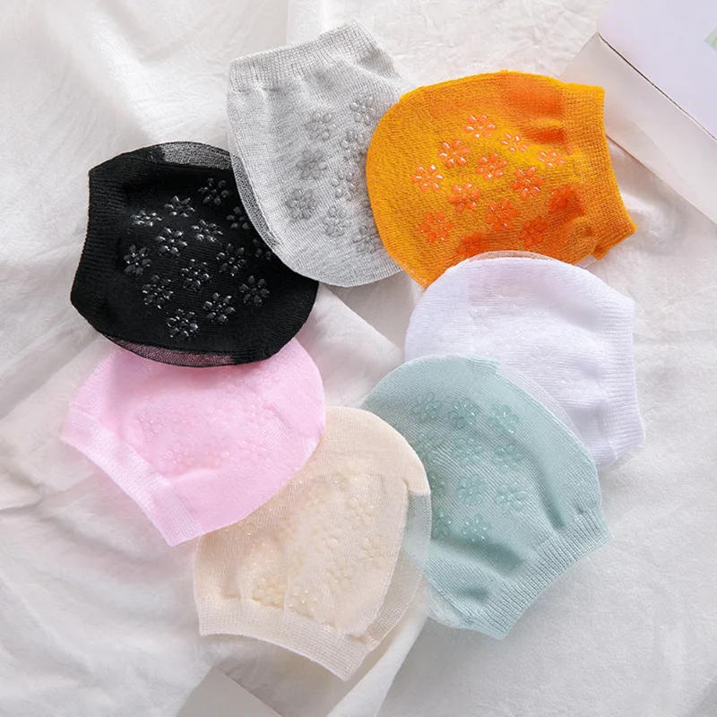 Description Picture 6 of itemForefoot Socks Woman Summer Solid Color Female Half Foot Toe Cover Half Socks Heels Invisible Anti-Slip Breathable Socks New