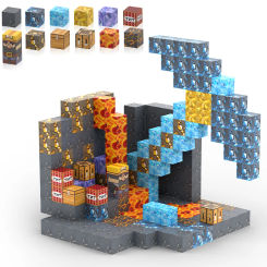 Los bloques de construcción magnéticos Minecraft construyen mi versión mundial de imanes, picos y juguetes infantiles de imanes 