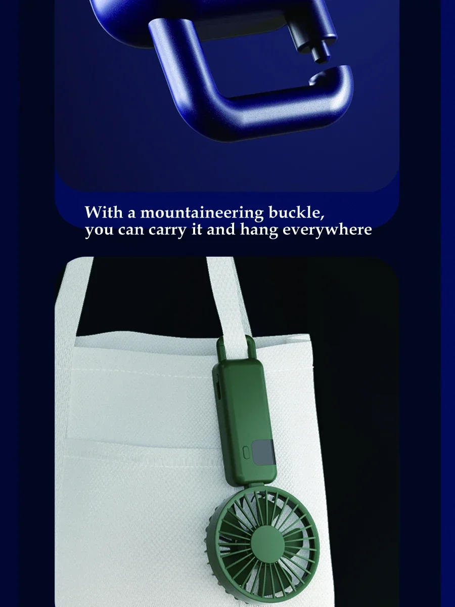 Description Picture 6 of item2024 New Arrival Wind Cooling Hand Mini Usb Fan Portable 5 Speed Personal Pocket Rechargeable Handheld with Hook